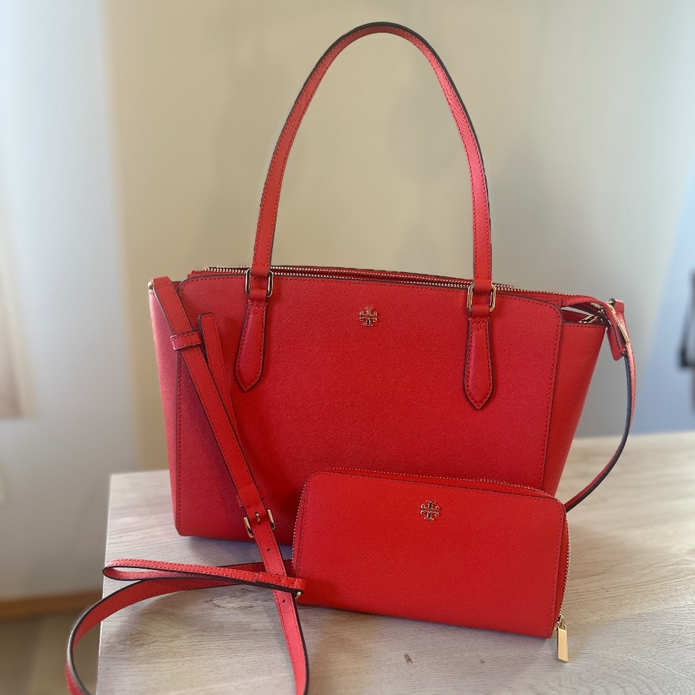Tory Burch Emerson Purse & Wallet Set